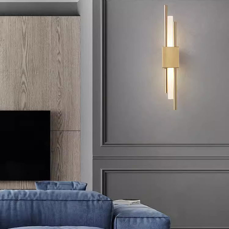 Contemporary Minimalist Iron and Acrylic LED Wall Sconce Lamp for Bedroom
