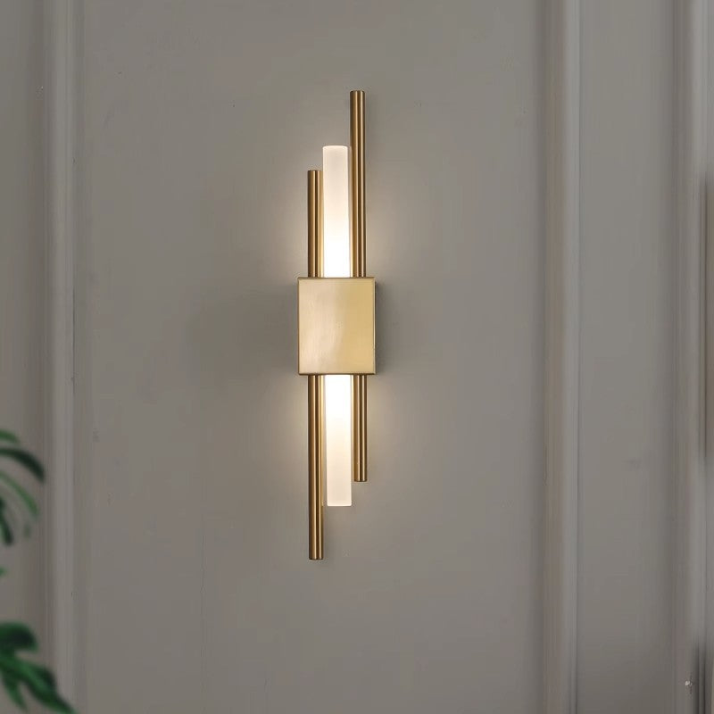 Contemporary Minimalist Iron and Acrylic LED Wall Sconce Lamp for Bedroom