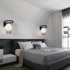 Contemporary Art Deco Kids' Iron and Glass Basketball Hoop Wall Sconce Lamp - 1-Light Design for Bedroom