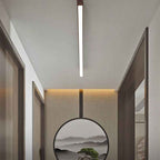Contemporary Wood Grain Aluminum LED Flush Mount Ceiling Light