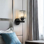 Bela Crystal Wall Light | Modern Iron Sconce, Dimmable E27 Bulb