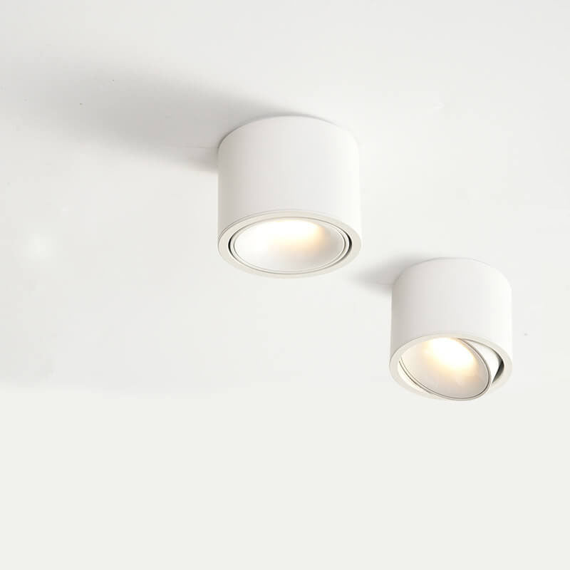 Contemporary Adjustable Round LED Flush Mount Ceiling Spotlight