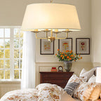 Classic European Vintage 4-Light Iron Pendant Lamp