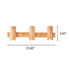 Modern Wooden Cylinder LED Wall Light | 1-Light