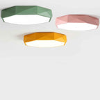 Nordic Macaron Diamond-Shaped Acrylic LED Flush Mount Ceiling Light