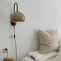 Minimalist European Glass and Solid Wood 1-Light Wall Sconce