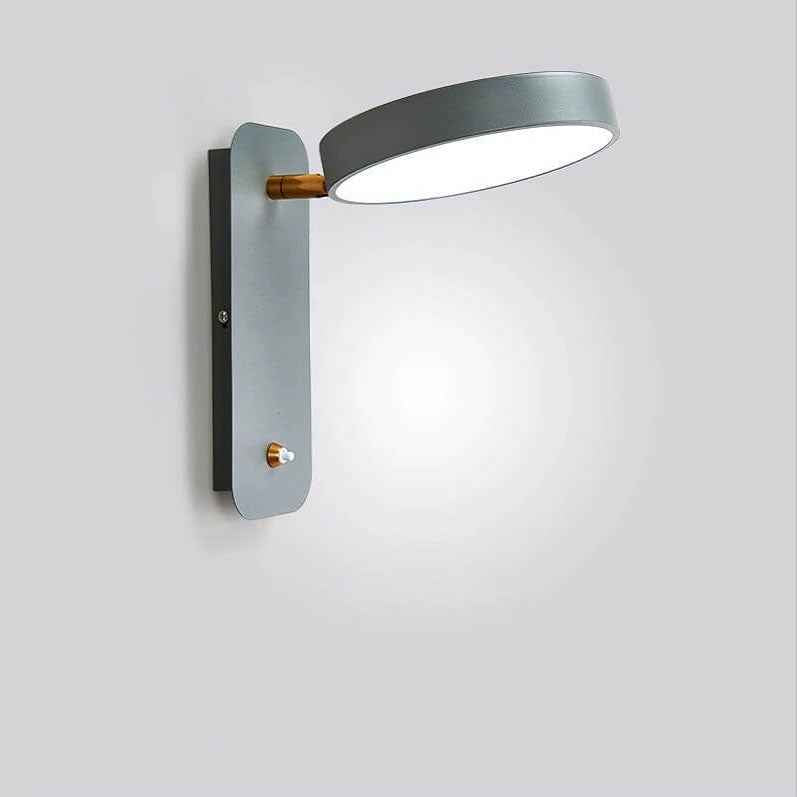 Nordic Minimalist Round Rotatable LED Wall Sconce for Reading
