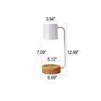 Japanese Minimalist Wooden Dimming Table Lamp with Melting Wax Design