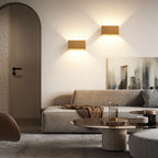 Adjustable Square Flat LED Wall Sconce Lamp in Nordic Minimalist Aluminum Design