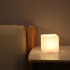 Artistic Geometric Battery-Powered Remote Control Night Light Table Lamp