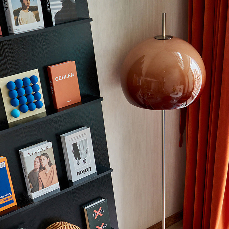Modern Retro Mushroom Glass 2-Light Floor Lamp for Living Room