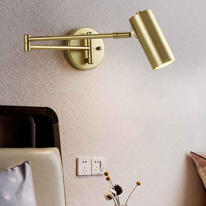 Nordic Minimalist Telescopic Folding Long Pole Wall Sconce Lamp with 1 Light