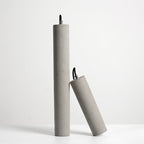Modern Industrial Cylindrical Cement Pendant Light with Rough Texture - 1-Light Fixture for Living Room