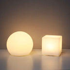 Artistic Geometric Battery-Powered Remote Control Night Light Table Lamp