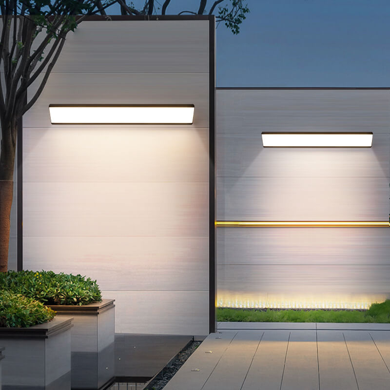 Contemporary Minimalist Waterproof LED Wall Sconce Lamp in Aluminum and Acrylic for Indoor/Outdoor Use