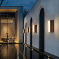 Contemporary Waterproof Outdoor Garden Wall Light with Long Acrylic Solar LED