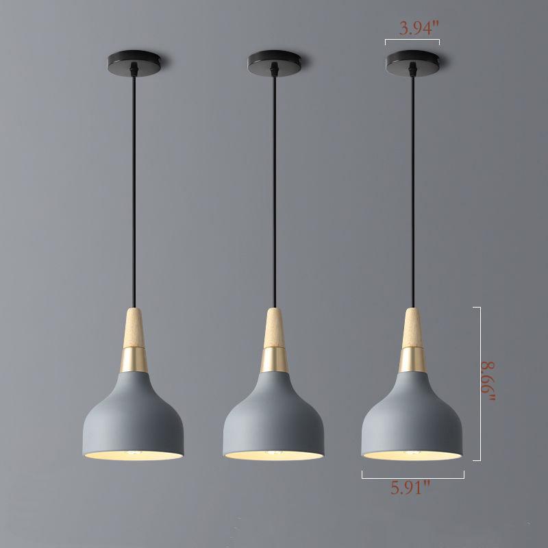 Contemporary Macaron Disc 1-Light Pendant Lamp