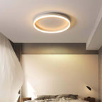 Nordic Minimalist Circular LED Flush Mount Ceiling Light with Iron and Acrylic Design