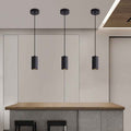 Nordic Minimalist Iron Mini Pendant Light - 1-Light Column Design