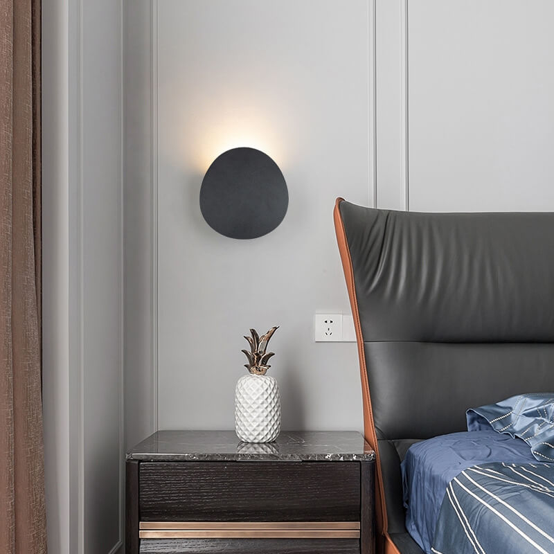 Modern Minimalist Round LED Wall Sconce for Indoor and Outdoor Use