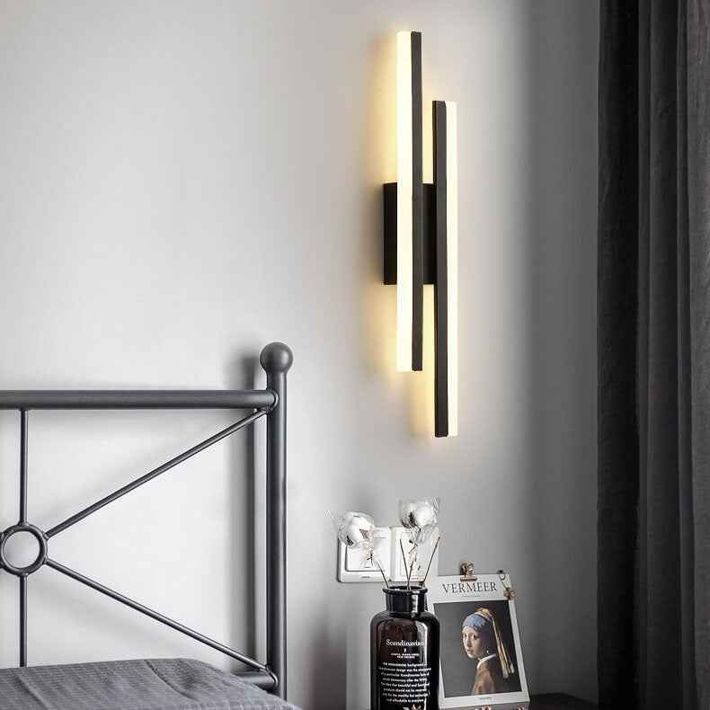 Contemporary Minimalist Iron and Acrylic LED Wall Sconce