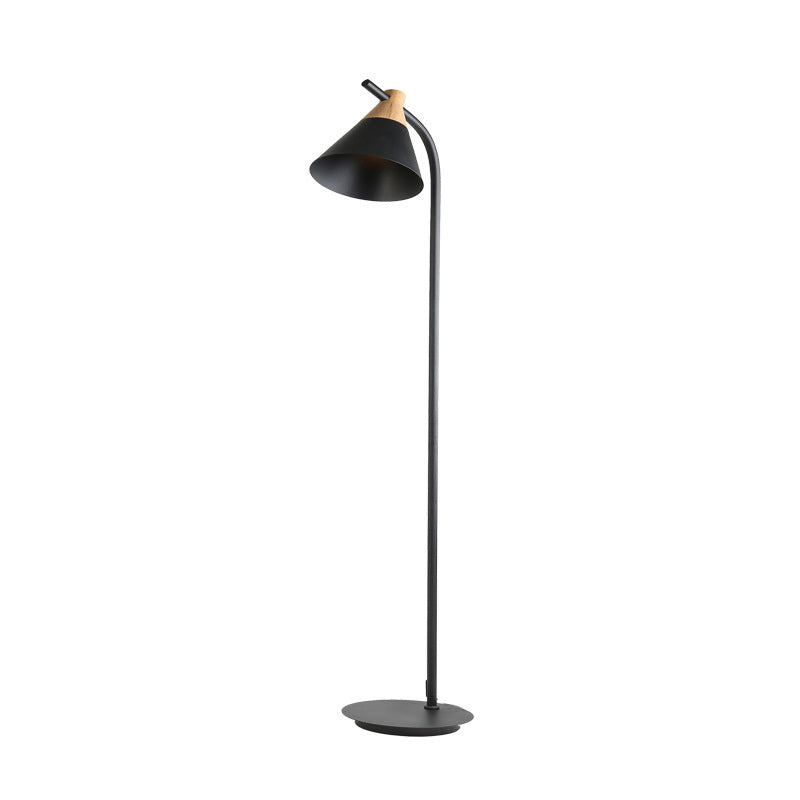 Nordic Inspired Macaron Cone Shade Single-Light Floor Lamp