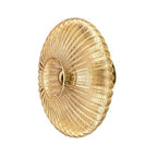 Vintage Nordic Striped Glass Round Disc Wall Sconce Lamp with 1 Light