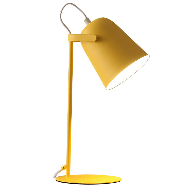 Nordic Macaron-Inspired Creative Iron Bucket 1-Light Table Lamp