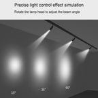 Contemporary Adjustable Dimmable Tubular Track Lighting - 3/4/5 Light LED Flush Mount Spotlight for Living Room