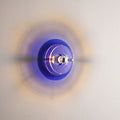 Modern Colorful Iron and Acrylic Flying Saucer 1-Light Wall Sconce Lamp for Entertainment Spaces
