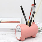 Creative Cartoon Rabbit LED Desk Lamp with Touch Control and USB Pen Holder