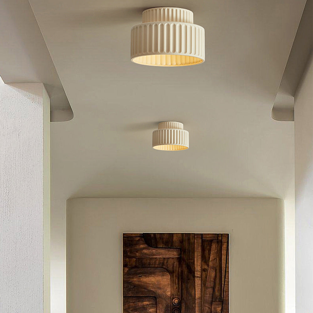 Bela Compacte Plafondlamp | Duurzaam Hars, Retro Ontwerp