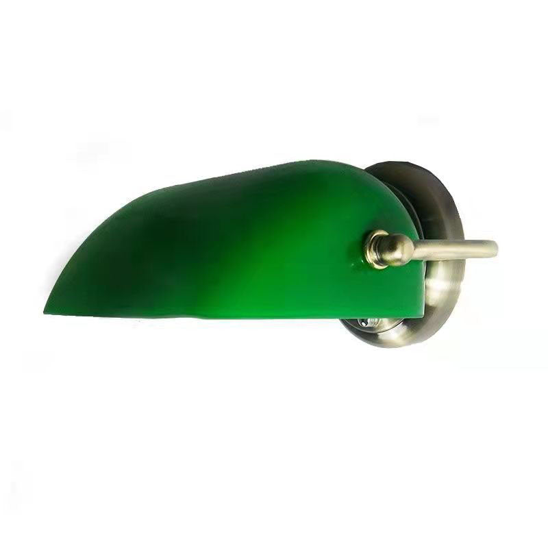 Retro Glass and Iron Round 1-Light Zipper Wall Sconce