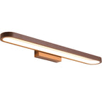European Minimalist Circular LED Wall Sconce Mirror Light in Aluminum