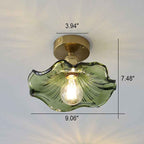 Bello Hibiscus Plafondlamp | Glas & Gouden Accenten, Warm Licht