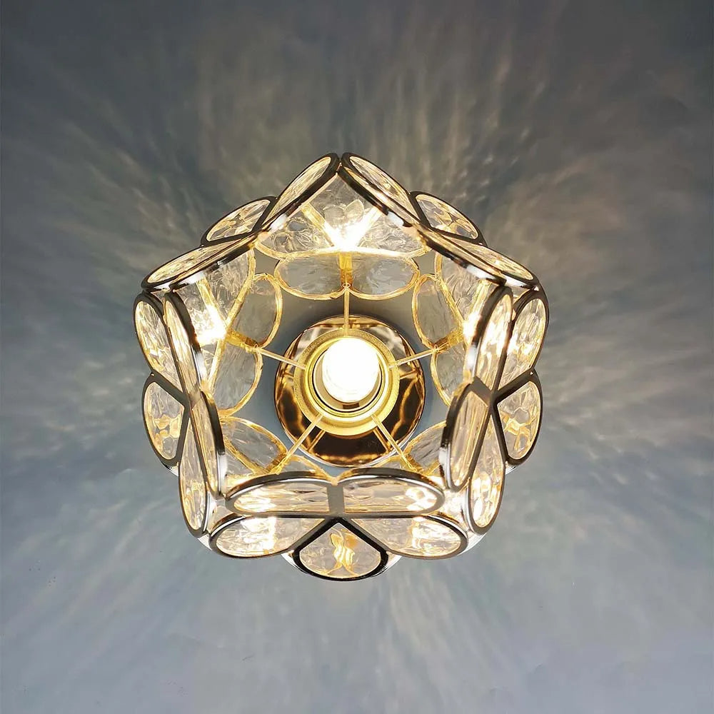 Bela Ceiling Lamp | Floral Design, Warm Light Reflection