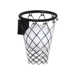 Contemporary Art Deco Kids' Iron and Glass Basketball Hoop Wall Sconce Lamp - 1-Light Design for Bedroom