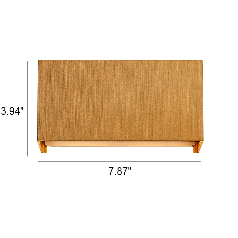 Adjustable Square Flat LED Wall Sconce Lamp in Nordic Minimalist Aluminum Design