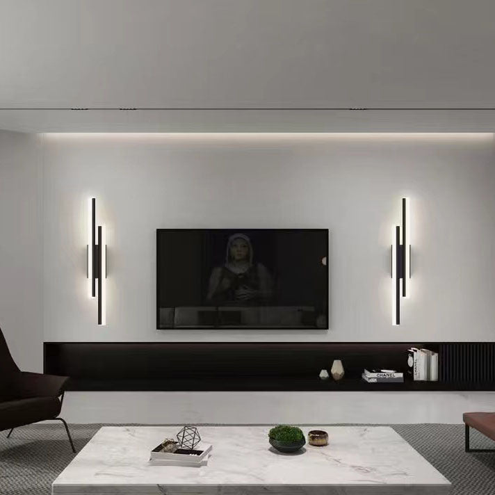 Contemporary Minimalist Iron and Acrylic LED Wall Sconce