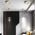 Nordic Style Ultra-Thin All-Copper LED Flush Mount Light