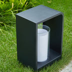 Contemporary Square Stainless Steel Acrylic LED Waterproof Landscape Light for Outdoor Patios