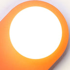 Nordic Minimalist Glass Orange Ring 1-Light Wall Sconce