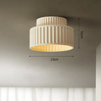 Bela Compacte Plafondlamp | Duurzaam Hars, Retro Ontwerp