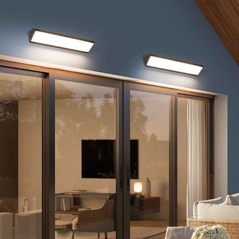 Contemporary Minimalist Waterproof LED Wall Sconce Lamp in Aluminum and Acrylic for Indoor/Outdoor Use