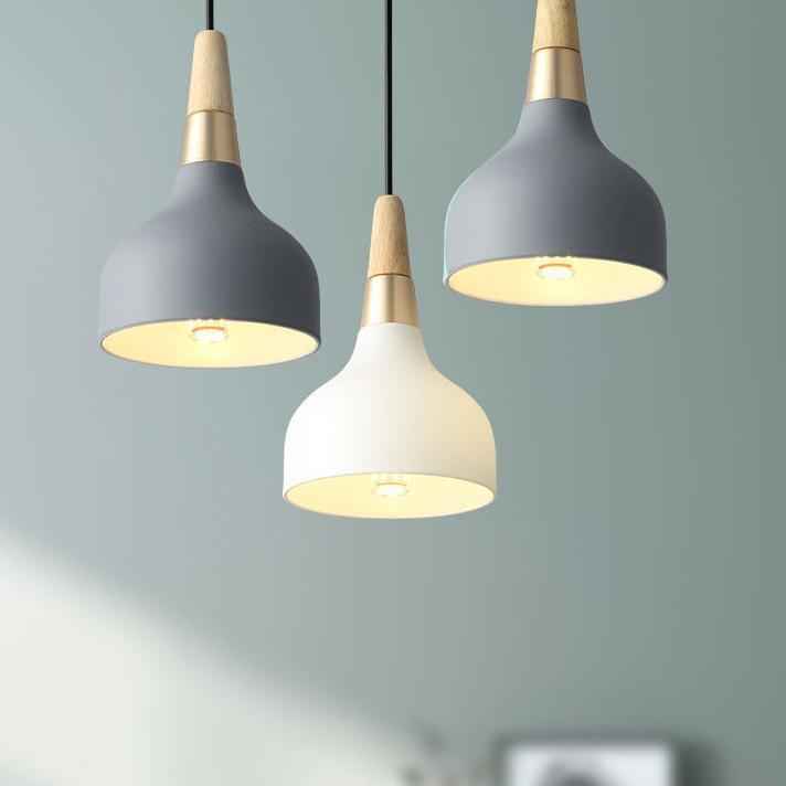 Contemporary Macaron Disc 1-Light Pendant Lamp