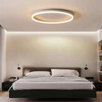 Nordic Minimalist Circular LED Flush Mount Ceiling Light with Iron and Acrylic Design