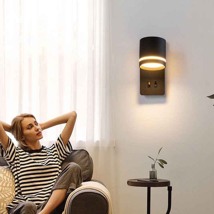 Rotatable LED Wall Sconce Lamp - Nordic Minimalist Square Spotlight