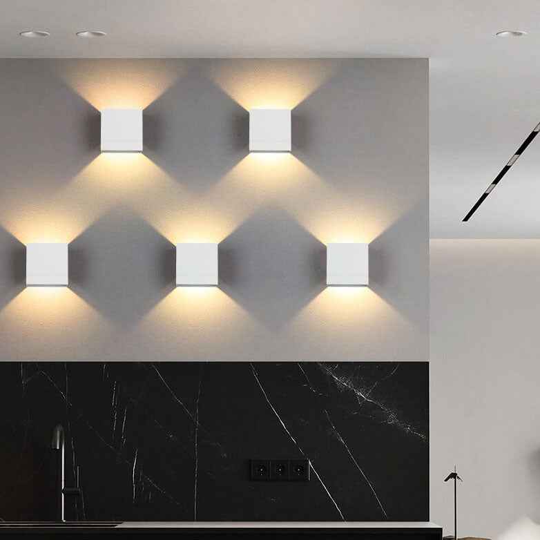 Sleek Minimalist Square Aluminum LED Wall Light