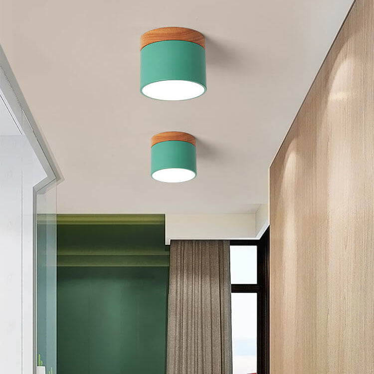 Solid Color Scandinavian Macaroon LED Flush Mount Ceiling Light