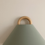 Bela Wall Sconce | Natural Beechwood, Soft Fabric Shade